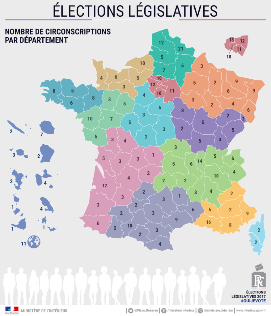 carte nombre de circonscriptions par departement